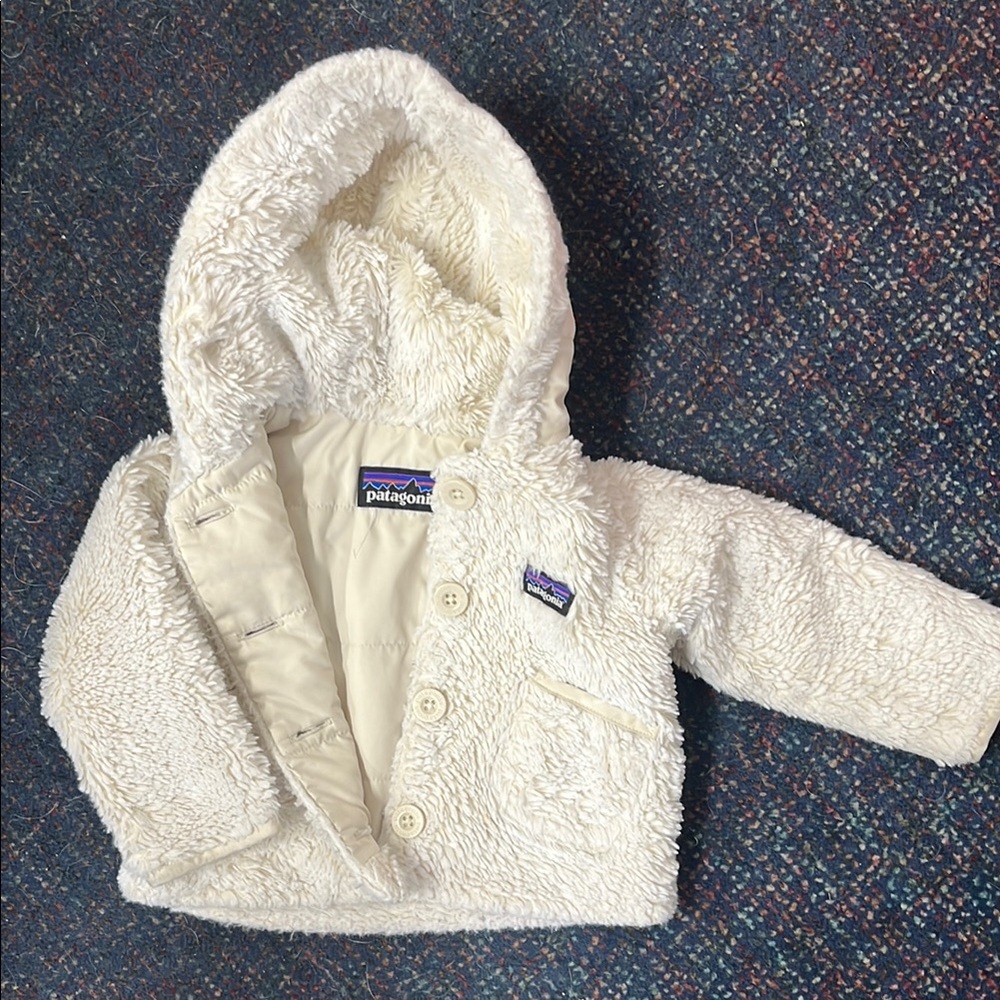 Patagonia Cream Fleece Baby Jacket